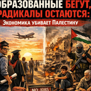 Умные уходят: 41% палестинцев бегут от бедности, а не от войны